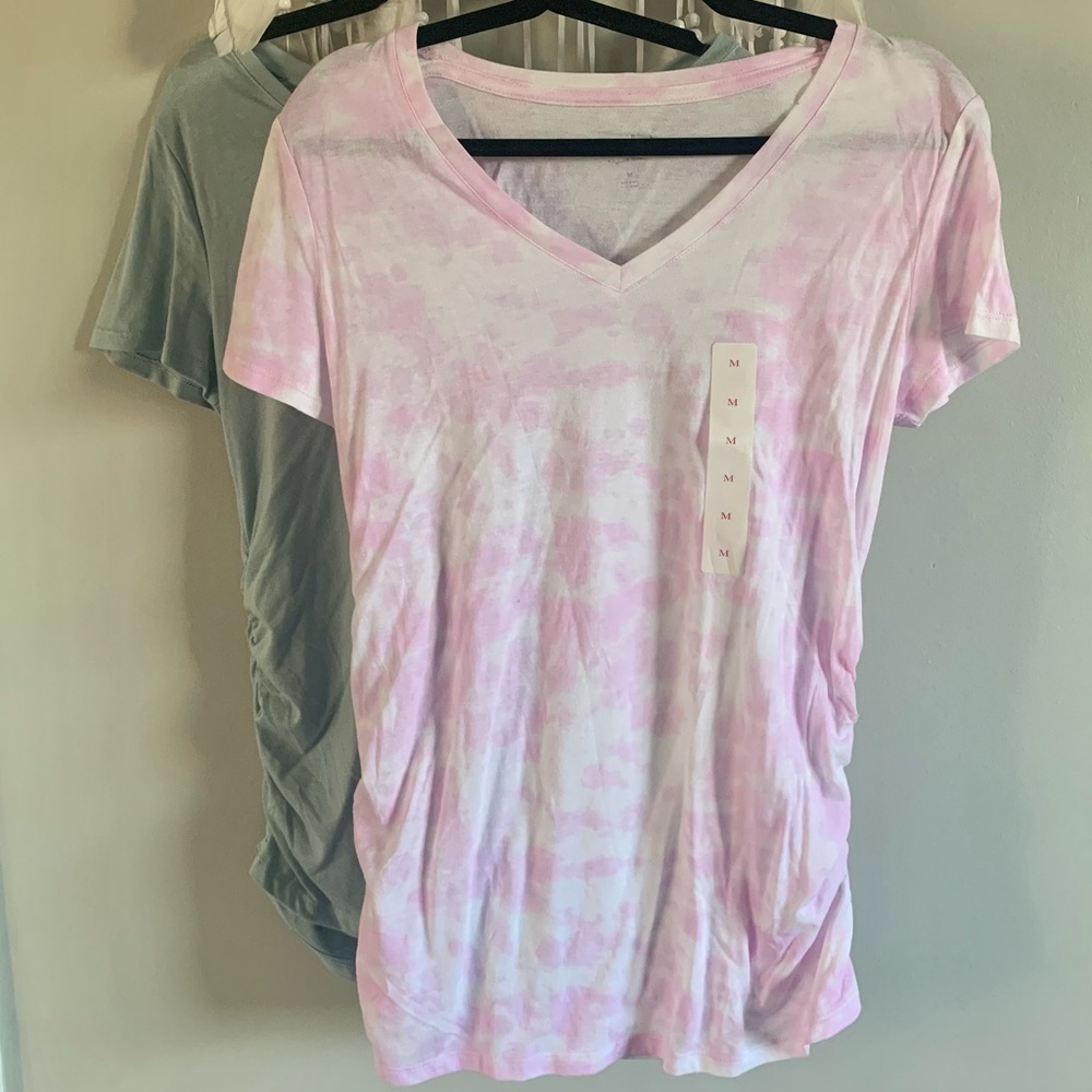 Two NWT Maternity Shirts